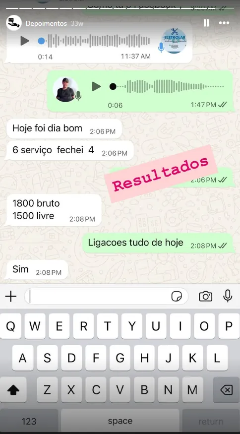 Depoimento de cliente 11